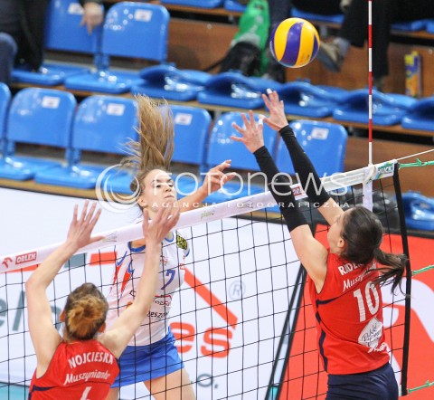  02.03.2015 RZESZOW<br />SIATKOWKA ORLEN LIGA 2014/2015 WOMEN VOLLEYBALL POLAND POLISH ORLENLIGA LEAGUE SEASON 2014/2015<br />MECZ DEVELOPRES SKYRES RZESZOW - POLSKI CUKIER MUSZYNIANKA MKS MUSZYNA<br />N/Z EWA SLIWINSKA <br /> 