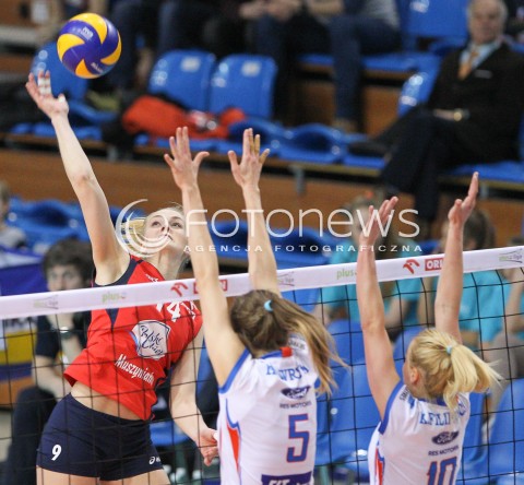  02.03.2015 RZESZOW<br />SIATKOWKA ORLEN LIGA 2014/2015 WOMEN VOLLEYBALL POLAND POLISH ORLENLIGA LEAGUE SEASON 2014/2015<br />MECZ DEVELOPRES SKYRES RZESZOW - POLSKI CUKIER MUSZYNIANKA MKS MUSZYNA<br />N/Z NATALIA KURNIKOWSKA <br /> 