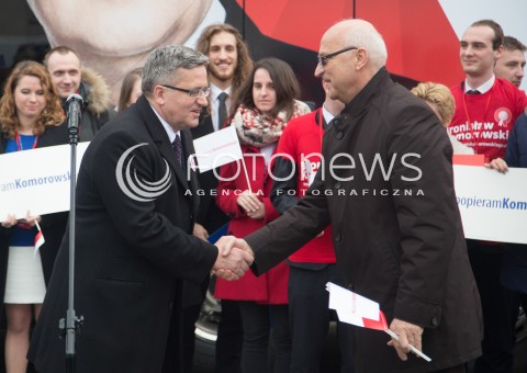  07.03.2015 PIASECZNO<br />PREZYDENT RP BRONISLAW KOMOROWSKI W PIASECZNIE<br />N/Z BRONISLAW KOMOROWSKI ZDZISLAW LIS<br /> 