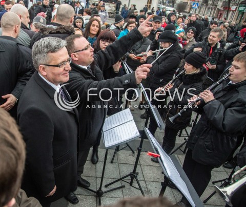  07.03.2015 PIASECZNO<br />PREZYDENT RP BRONISLAW KOMOROWSKI W PIASECZNIE<br />N/Z BRONISLAW KOMOROWSKI ORKIESTRA<br /> 