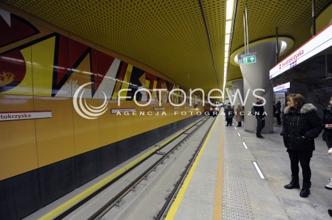  08.03.2015 WARSZAWA <br />OTWARCIE DRUGIEJ LINII METRA<br />N/Z STACJA METRA SWIETOKRZYSKA<br /> 