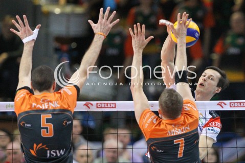  08.03.2015 RZESZOW<br />SIATKOWKA PLUSLIGA 2014/2015 MEN VOLLEYBALL POLAND POLISH PLUS LIGA LEAGUE SEASON 2014/2015<br />MECZ ASSECO RESOVIA - JASTRZEBSKI WEGIEL<br />N/Z RAFAL BUSZEK <br /> 