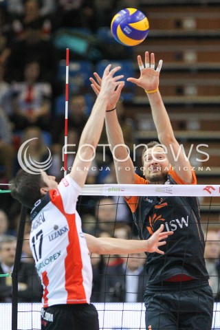  08.03.2015 RZESZOW<br />SIATKOWKA PLUSLIGA 2014/2015 MEN VOLLEYBALL POLAND POLISH PLUS LIGA LEAGUE SEASON 2014/2015<br />MECZ ASSECO RESOVIA - JASTRZEBSKI WEGIEL<br />N/Z MICHAL LASKO NIKOLAY PENCZEV ( PENCHEV ) <br /> 