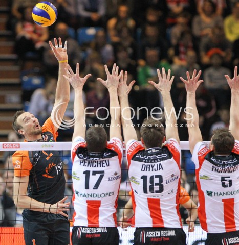  08.03.2015 RZESZOW<br />SIATKOWKA PLUSLIGA 2014/2015 MEN VOLLEYBALL POLAND POLISH PLUS LIGA LEAGUE SEASON 2014/2015<br />MECZ ASSECO RESOVIA - JASTRZEBSKI WEGIEL<br />N/Z MICHAL LASKO <br /> 