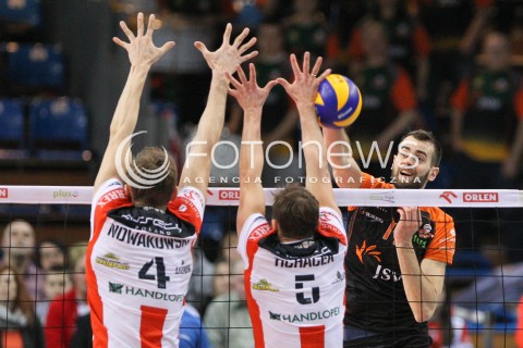  08.03.2015 RZESZOW<br />SIATKOWKA PLUSLIGA 2014/2015 MEN VOLLEYBALL POLAND POLISH PLUS LIGA LEAGUE SEASON 2014/2015<br />MECZ ASSECO RESOVIA - JASTRZEBSKI WEGIEL<br />N/Z GUILLAUME QUESQUE <br /> 
