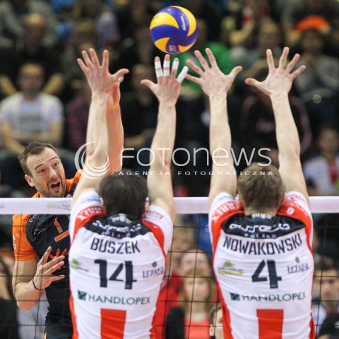  08.03.2015 RZESZOW<br />SIATKOWKA PLUSLIGA 2014/2015 MEN VOLLEYBALL POLAND POLISH PLUS LIGA LEAGUE SEASON 2014/2015<br />MECZ ASSECO RESOVIA - JASTRZEBSKI WEGIEL<br />N/Z MICHAL LASKO <br /> 