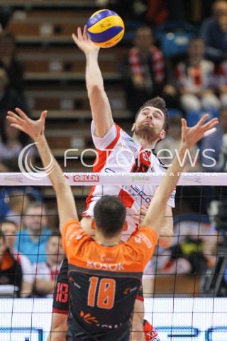  08.03.2015 RZESZOW<br />SIATKOWKA PLUSLIGA 2014/2015 MEN VOLLEYBALL POLAND POLISH PLUS LIGA LEAGUE SEASON 2014/2015<br />MECZ ASSECO RESOVIA - JASTRZEBSKI WEGIEL<br />N/Z DAWID DRYJA <br /> 