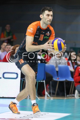  08.03.2015 RZESZOW<br />SIATKOWKA PLUSLIGA 2014/2015 MEN VOLLEYBALL POLAND POLISH PLUS LIGA LEAGUE SEASON 2014/2015<br />MECZ ASSECO RESOVIA - JASTRZEBSKI WEGIEL<br />N/Z GRZEGORZ KOSOK SYLWETKA <br /> 