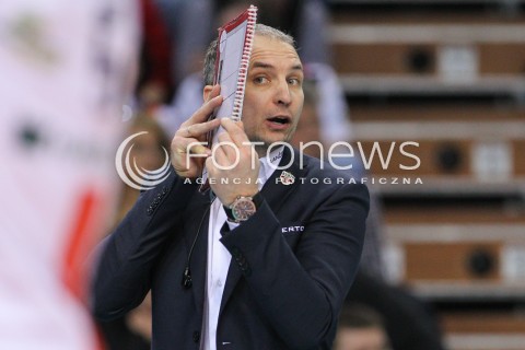  08.03.2015 RZESZOW<br />SIATKOWKA PLUSLIGA 2014/2015 MEN VOLLEYBALL POLAND POLISH PLUS LIGA LEAGUE SEASON 2014/2015<br />MECZ ASSECO RESOVIA - JASTRZEBSKI WEGIEL<br />N/Z ANDRZEJ KOWAL - TRENER ( HEAD COACH ) SYLWETKA <br /> 