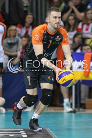 08.03.2015 RZESZOW<br />SIATKOWKA PLUSLIGA 2014/2015 MEN VOLLEYBALL POLAND POLISH PLUS LIGA LEAGUE SEASON 2014/2015<br />MECZ ASSECO RESOVIA - JASTRZEBSKI WEGIEL<br />N/Z MICHAL MASNY SYLWETKA <br /> 