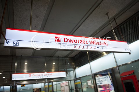  08.03.2015 WARSZAWA<br />OTWARCIE II LINI METRA <br />N/Z STACJA DWORZEC WILENSKI<br /> 