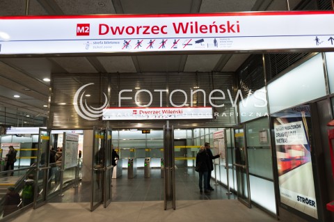  08.03.2015 WARSZAWA<br />OTWARCIE II LINI METRA <br />N/Z STACJA DWORZEC WILENSKI<br /> 