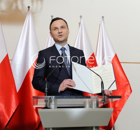  09.03.2015 WARSZAWA <br />KONFERENCJA ANDRZEJA DUDY<br />N/Z ANDRZEJ DUDA<br /> 