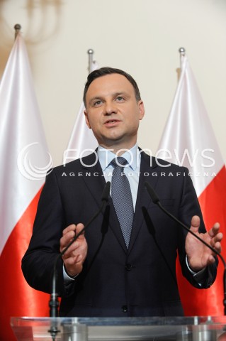  09.03.2015 WARSZAWA <br />KONFERENCJA ANDRZEJA DUDY<br />N/Z ANDRZEJ DUDA<br /> 