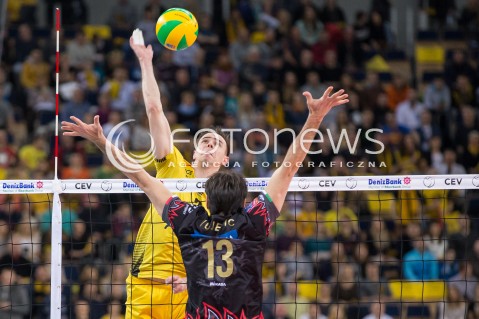  11.03.2015 LODZ POLAND<br />
SIATKOWKA LIGA MISTRZOW MEN CEV VOLLEYBALL CHAMPIONS LEAGUE 2014/2015<br />
MATCH PGE SKRA BELCHATOW - SIR SAFETY PERUGIA<br />
N/Z MARIUSZ WLAZLY<br />
 