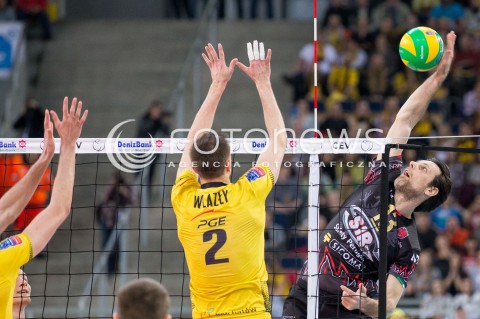  11.03.2015 LODZ POLAND<br />
SIATKOWKA LIGA MISTRZOW MEN CEV VOLLEYBALL CHAMPIONS LEAGUE 2014/2015<br />
MATCH PGE SKRA BELCHATOW - SIR SAFETY PERUGIA<br />
N/Z GORAN VUJEVIC<br />
 