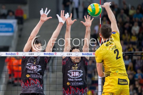  11.03.2015 LODZ POLAND<br />
SIATKOWKA LIGA MISTRZOW MEN CEV VOLLEYBALL CHAMPIONS LEAGUE 2014/2015<br />
MATCH PGE SKRA BELCHATOW - SIR SAFETY PERUGIA<br />
N/Z SIMONE BUTI<br />
 