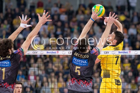  11.03.2015 LODZ POLAND<br />
SIATKOWKA LIGA MISTRZOW MEN CEV VOLLEYBALL CHAMPIONS LEAGUE 2014/2015<br />
MATCH PGE SKRA BELCHATOW - SIR SAFETY PERUGIA<br />
N/Z FACUNDO CONTE<br />
 