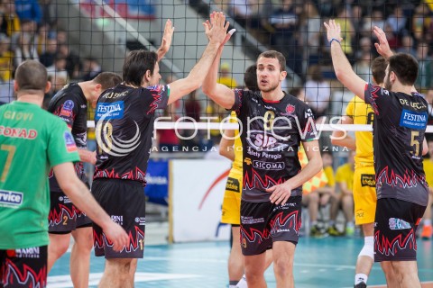  11.03.2015 LODZ POLAND<br />
SIATKOWKA LIGA MISTRZOW MEN CEV VOLLEYBALL CHAMPIONS LEAGUE 2014/2015<br />
MATCH PGE SKRA BELCHATOW - SIR SAFETY PERUGIA<br />
N/Z RADOSC EMOCJE<br />
 