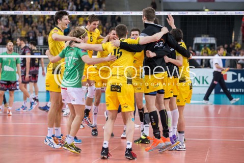  11.03.2015 LODZ POLAND<br />
SIATKOWKA LIGA MISTRZOW MEN CEV VOLLEYBALL CHAMPIONS LEAGUE 2014/2015<br />
MATCH PGE SKRA BELCHATOW - SIR SAFETY PERUGIA<br />
N/Z RADOSC EMOCJE WYGRANA<br />
 