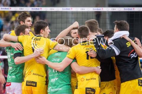  11.03.2015 LODZ POLAND<br />
SIATKOWKA LIGA MISTRZOW MEN CEV VOLLEYBALL CHAMPIONS LEAGUE 2014/2015<br />
MATCH PGE SKRA BELCHATOW - SIR SAFETY PERUGIA<br />
N/Z RADOSC EMOCJE WYGRANA<br />
 
