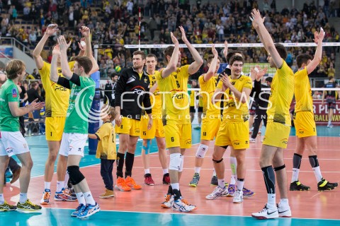  11.03.2015 LODZ POLAND<br />
SIATKOWKA LIGA MISTRZOW MEN CEV VOLLEYBALL CHAMPIONS LEAGUE 2014/2015<br />
MATCH PGE SKRA BELCHATOW - SIR SAFETY PERUGIA<br />
N/Z RADOSC EMOCJE WYGRANA<br />
 