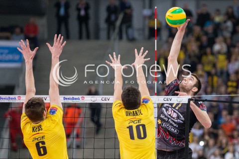  11.03.2015 LODZ POLAND<br />
SIATKOWKA LIGA MISTRZOW MEN CEV VOLLEYBALL CHAMPIONS LEAGUE 2014/2015<br />
MATCH PGE SKRA BELCHATOW - SIR SAFETY PERUGIA<br />
N/Z JOSEPH SUNDER<br />
 