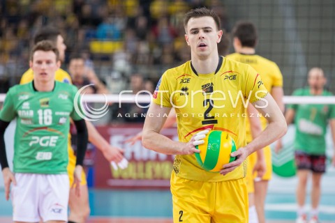  11.03.2015 LODZ POLAND<br />
SIATKOWKA LIGA MISTRZOW MEN CEV VOLLEYBALL CHAMPIONS LEAGUE 2014/2015<br />
MATCH PGE SKRA BELCHATOW - SIR SAFETY PERUGIA<br />
N/Z SYLWETKA MARIUSZ WLAZLY<br />
 