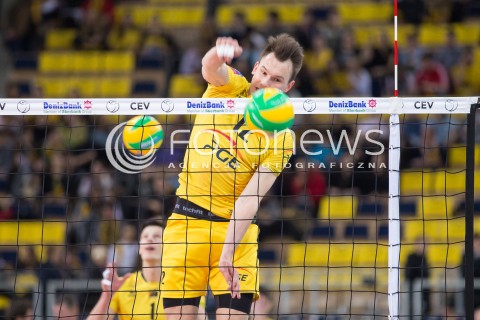  11.03.2015 LODZ POLAND<br />
SIATKOWKA LIGA MISTRZOW MEN CEV VOLLEYBALL CHAMPIONS LEAGUE 2014/2015<br />
MATCH PGE SKRA BELCHATOW - SIR SAFETY PERUGIA<br />
N/Z SYLWETKA WOJCIECH WLODARCZYK<br />
 