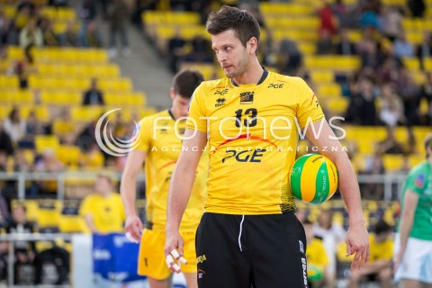  11.03.2015 LODZ POLAND<br />
SIATKOWKA LIGA MISTRZOW MEN CEV VOLLEYBALL CHAMPIONS LEAGUE 2014/2015<br />
MATCH PGE SKRA BELCHATOW - SIR SAFETY PERUGIA<br />
N/Z SYLWETKA MICHAL WINIARSKI<br />
 