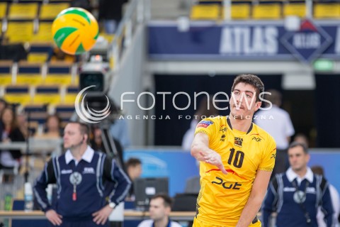  11.03.2015 LODZ POLAND<br />
SIATKOWKA LIGA MISTRZOW MEN CEV VOLLEYBALL CHAMPIONS LEAGUE 2014/2015<br />
MATCH PGE SKRA BELCHATOW - SIR SAFETY PERUGIA<br />
N/Z SYLWETKA NICOLAS URIARTE<br />
 