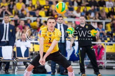  11.03.2015 LODZ POLAND<br />
SIATKOWKA LIGA MISTRZOW MEN CEV VOLLEYBALL CHAMPIONS LEAGUE 2014/2015<br />
MATCH PGE SKRA BELCHATOW - SIR SAFETY PERUGIA<br />
N/Z SYLWETKA MARIUSZ WLAZLY<br />
 