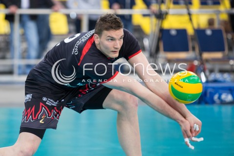  11.03.2015 LODZ POLAND<br />
SIATKOWKA LIGA MISTRZOW MEN CEV VOLLEYBALL CHAMPIONS LEAGUE 2014/2015<br />
MATCH PGE SKRA BELCHATOW - SIR SAFETY PERUGIA<br />
N/Z SYLWETKA CHRISTIAN FROMM<br />
 