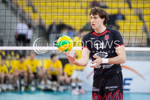  11.03.2015 LODZ POLAND<br />
SIATKOWKA LIGA MISTRZOW MEN CEV VOLLEYBALL CHAMPIONS LEAGUE 2014/2015<br />
MATCH PGE SKRA BELCHATOW - SIR SAFETY PERUGIA<br />
N/Z SYLWETKA ALEKSANDAR ATANAASIJEVIC<br />
 