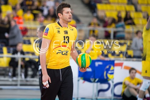  11.03.2015 LODZ POLAND<br />
SIATKOWKA LIGA MISTRZOW MEN CEV VOLLEYBALL CHAMPIONS LEAGUE 2014/2015<br />
MATCH PGE SKRA BELCHATOW - SIR SAFETY PERUGIA<br />
N/Z SYLWETKA MICHAL WINIARSKI<br />
 