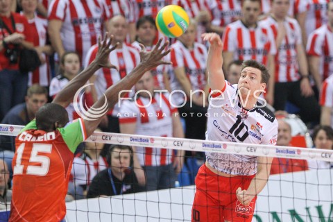  11.03.2015 RZESZOW POLAND<br />SIATKOWKA LIGA MISTRZOW MEN CEV VOLLEYBALL CHAMPIONS LEAGUE 2014/2015 <br />MATCH ASSECO RESOVIA - LOKOMOTIV NOWOSYBIRSK <br />N/Z JOCHEN SCHOPS <br /> 