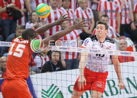  11.03.2015 RZESZOW POLAND<br />SIATKOWKA LIGA MISTRZOW MEN CEV VOLLEYBALL CHAMPIONS LEAGUE 2014/2015 <br />MATCH ASSECO RESOVIA - LOKOMOTIV NOWOSYBIRSK <br />N/Z JOCHEN SCHOPS <br /> 