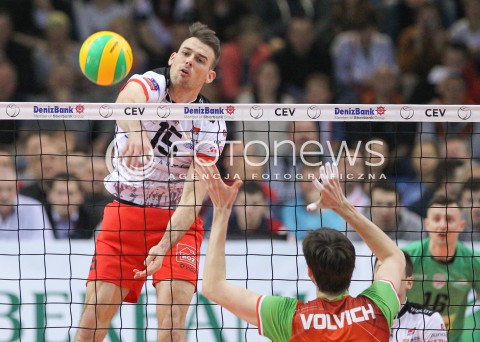  11.03.2015 RZESZOW POLAND<br />SIATKOWKA LIGA MISTRZOW MEN CEV VOLLEYBALL CHAMPIONS LEAGUE 2014/2015 <br />MATCH ASSECO RESOVIA - LOKOMOTIV NOWOSYBIRSK <br />N/Z RUSSELL HOLMES <br /> 