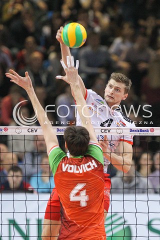 11.03.2015 RZESZOW POLAND<br />SIATKOWKA LIGA MISTRZOW MEN CEV VOLLEYBALL CHAMPIONS LEAGUE 2014/2015 <br />MATCH ASSECO RESOVIA - LOKOMOTIV NOWOSYBIRSK <br />N/Z PIOTR NOWAKOWSKI <br /> 