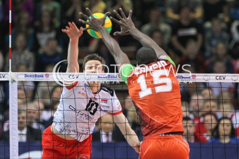  11.03.2015 RZESZOW POLAND<br />SIATKOWKA LIGA MISTRZOW MEN CEV VOLLEYBALL CHAMPIONS LEAGUE 2014/2015 <br />MATCH ASSECO RESOVIA - LOKOMOTIV NOWOSYBIRSK <br />N/Z JOCHEN SCHOPS <br /> 