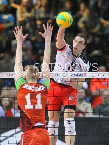  11.03.2015 RZESZOW POLAND<br />SIATKOWKA LIGA MISTRZOW MEN CEV VOLLEYBALL CHAMPIONS LEAGUE 2014/2015 <br />MATCH ASSECO RESOVIA - LOKOMOTIV NOWOSYBIRSK <br />N/Z MARKO IVOVIC <br /> 