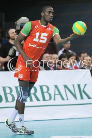 11.03.2015 RZESZOW POLAND<br />SIATKOWKA LIGA MISTRZOW MEN CEV VOLLEYBALL CHAMPIONS LEAGUE 2014/2015 <br />MATCH ASSECO RESOVIA - LOKOMOTIV NOWOSYBIRSK <br />N/Z OREOL CAMEJO SYLWETKA <br /> 