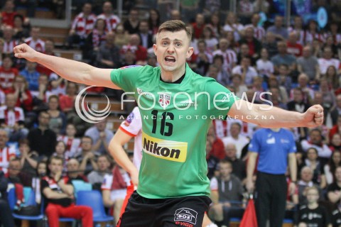  11.03.2015 RZESZOW POLAND<br />SIATKOWKA LIGA MISTRZOW MEN CEV VOLLEYBALL CHAMPIONS LEAGUE 2014/2015 <br />MATCH ASSECO RESOVIA - LOKOMOTIV NOWOSYBIRSK <br />N/Z KRZYSZTOF IGNACZAK RADOSC EMOCJE SYLWETKA <br /> 