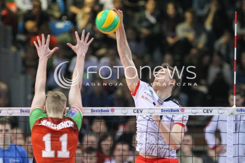  11.03.2015 RZESZOW POLAND<br />SIATKOWKA LIGA MISTRZOW MEN CEV VOLLEYBALL CHAMPIONS LEAGUE 2014/2015 <br />MATCH ASSECO RESOVIA - LOKOMOTIV NOWOSYBIRSK <br />N/Z JOCHEN SCHOPS <br /> 