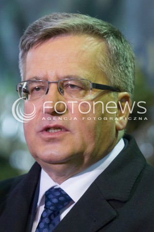  13.03.2015 RZESZOW<br />PREZYDENT RP BRONISLAW KOMOROWSKI NA PODKARPACIU<br />WIZYTA W 21. BRYGADZIE STRZELCOW PODHALANSKICH<br />N/Z BRONISLAW KOMOROWSKI<br /> 
