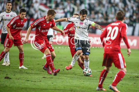  15.03.2015 WARSZAWA PILKA NOZNA<br />SEZON 2014/2015 FOOTBALL POLISH T-MOBILE EKSTRAKLASA<br />MECZ LEGIA WARSZAWA - WISLA KRAKOW NA STADIONIE MARSZALKA JOZEFA PILSUDSKIEGO<br />N/Z IVICA VRDOLIAK <br /> 