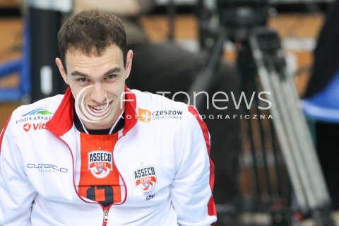  20.03.2015 RZESZOW<br />SIATKOWKA PLUSLIGA 2014/2015 MEN VOLLEYBALL POLAND POLISH PLUS LIGA LEAGUE SEASON 2014/2015 - POLFINAL MECZ NR 3.<br />MECZ ASSECO RESOVIA - JASTRZEBSKI WEGIEL<br />N/Z MARKO IVOVIC SYLWETKA <br /> 