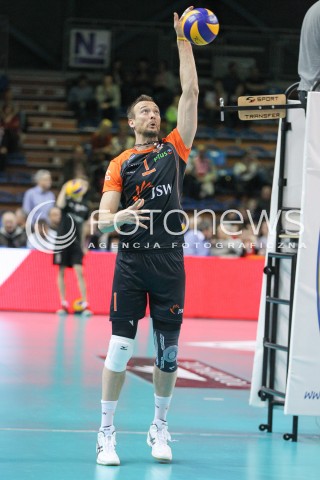  20.03.2015 RZESZOW<br />SIATKOWKA PLUSLIGA 2014/2015 MEN VOLLEYBALL POLAND POLISH PLUS LIGA LEAGUE SEASON 2014/2015 - POLFINAL MECZ NR 3.<br />MECZ ASSECO RESOVIA - JASTRZEBSKI WEGIEL<br />N/Z MICHAL LASKO SYLWETKA <br /> 