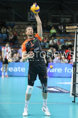  20.03.2015 RZESZOW<br />SIATKOWKA PLUSLIGA 2014/2015 MEN VOLLEYBALL POLAND POLISH PLUS LIGA LEAGUE SEASON 2014/2015 - POLFINAL MECZ NR 3.<br />MECZ ASSECO RESOVIA - JASTRZEBSKI WEGIEL<br />N/Z MICHAL LASKO SYLWETKA <br /> 