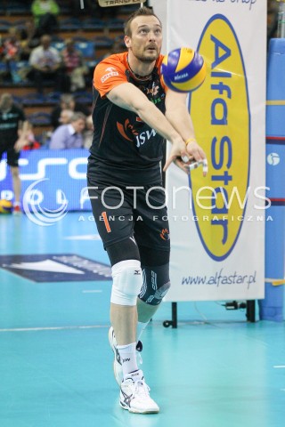  20.03.2015 RZESZOW<br />SIATKOWKA PLUSLIGA 2014/2015 MEN VOLLEYBALL POLAND POLISH PLUS LIGA LEAGUE SEASON 2014/2015 - POLFINAL MECZ NR 3.<br />MECZ ASSECO RESOVIA - JASTRZEBSKI WEGIEL<br />N/Z MICHAL LASKO SYLWETKA <br /> 